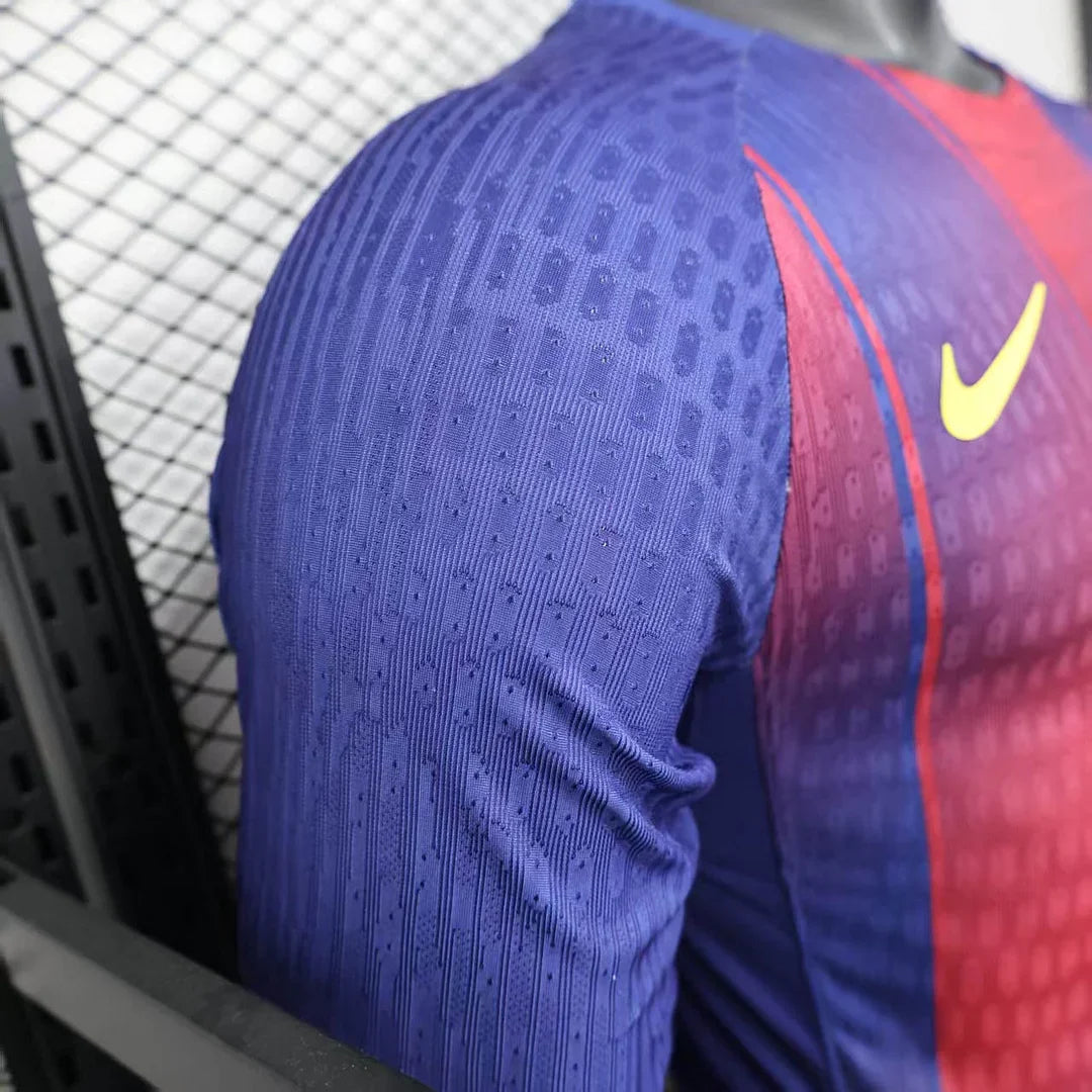 2025-2026 Barcelona Home Kit Long Sleeve