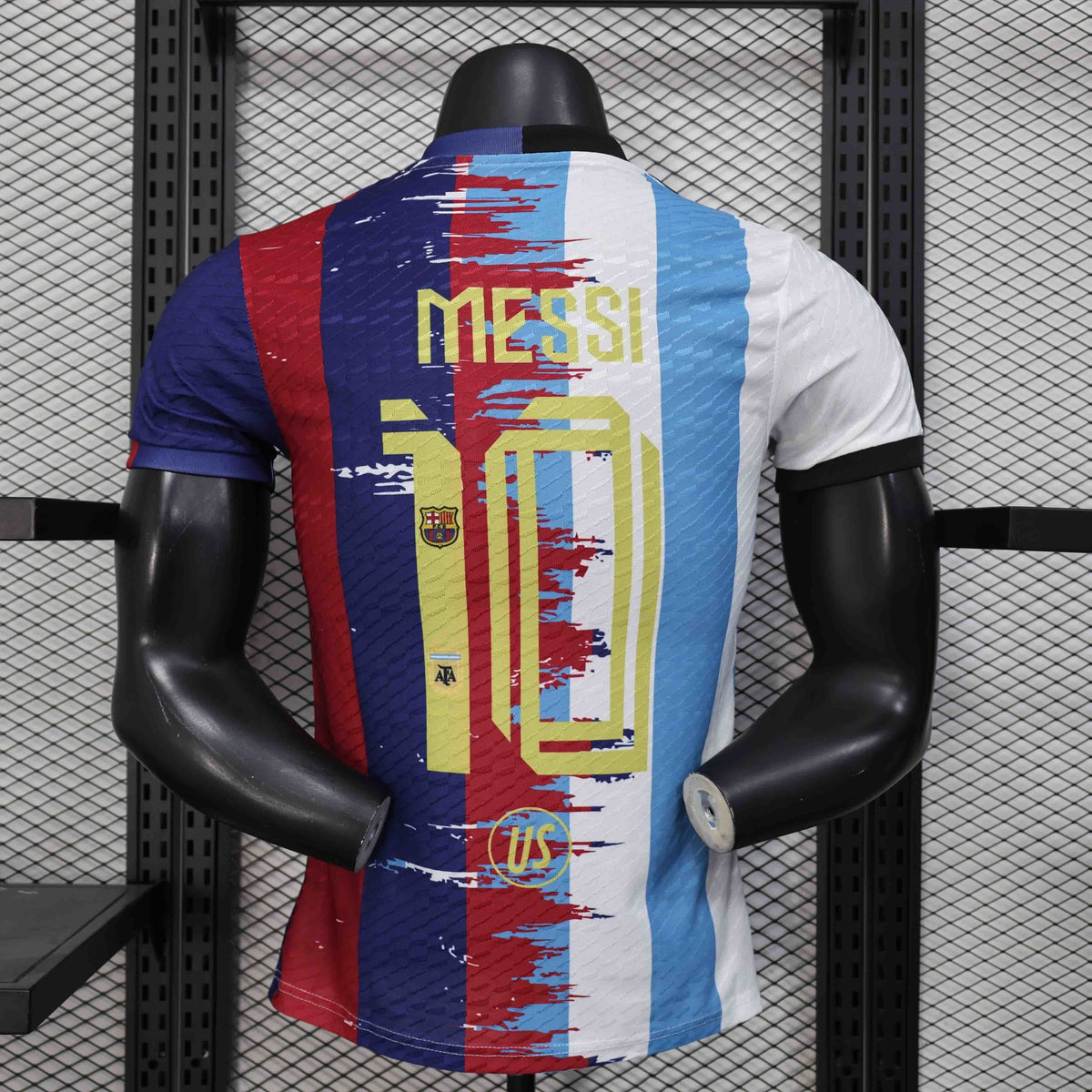 Messi 10 Barcelona-Argentina Limited Jersey