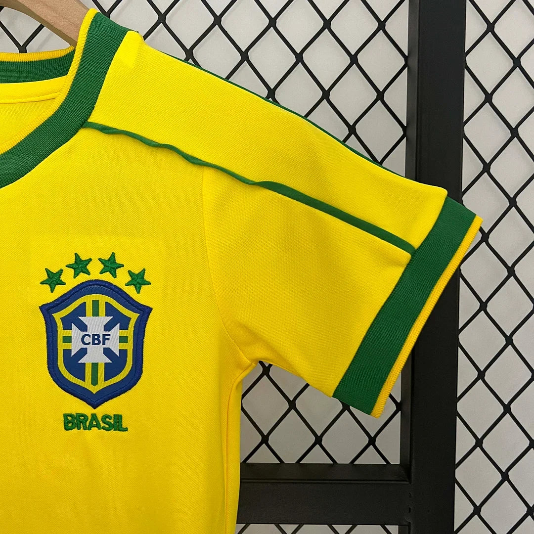 1998 Retro Brazil Home Kids Size