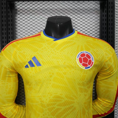 2026 Colombia Home World Cup Kit Long Sleeve Player Version