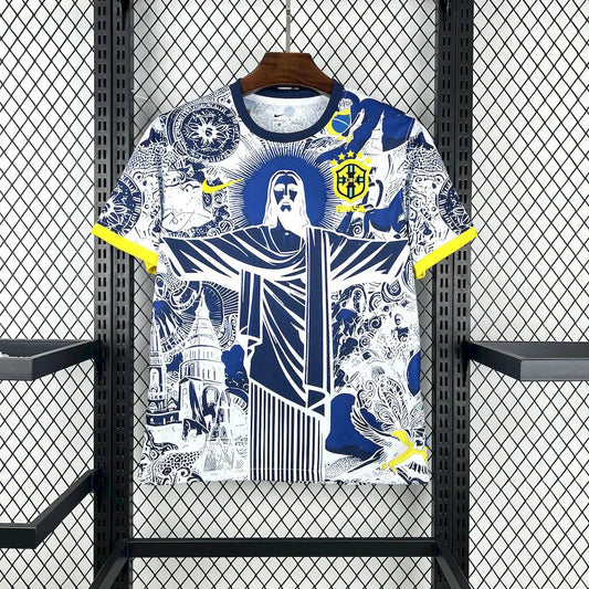 Brazil "Jesus" Blue Limited Jersey