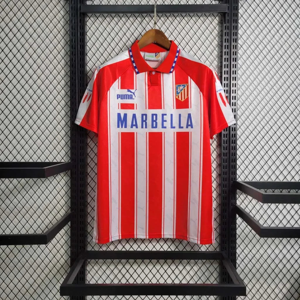 1995-1996 Retro Atletico Madrid Home Jersey