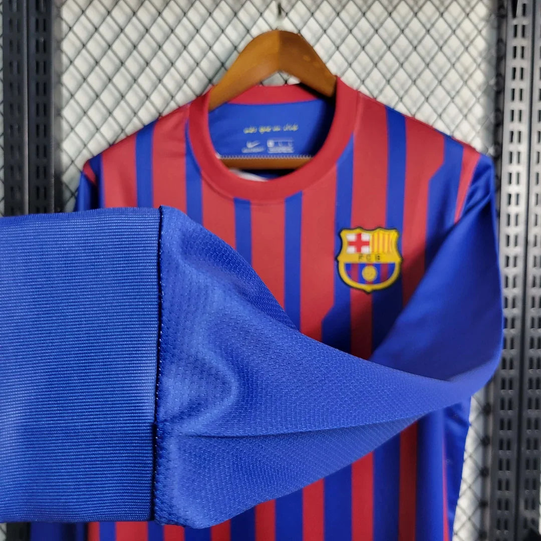2011-2012 Retro Barcelona Home Jersey Long Sleeve