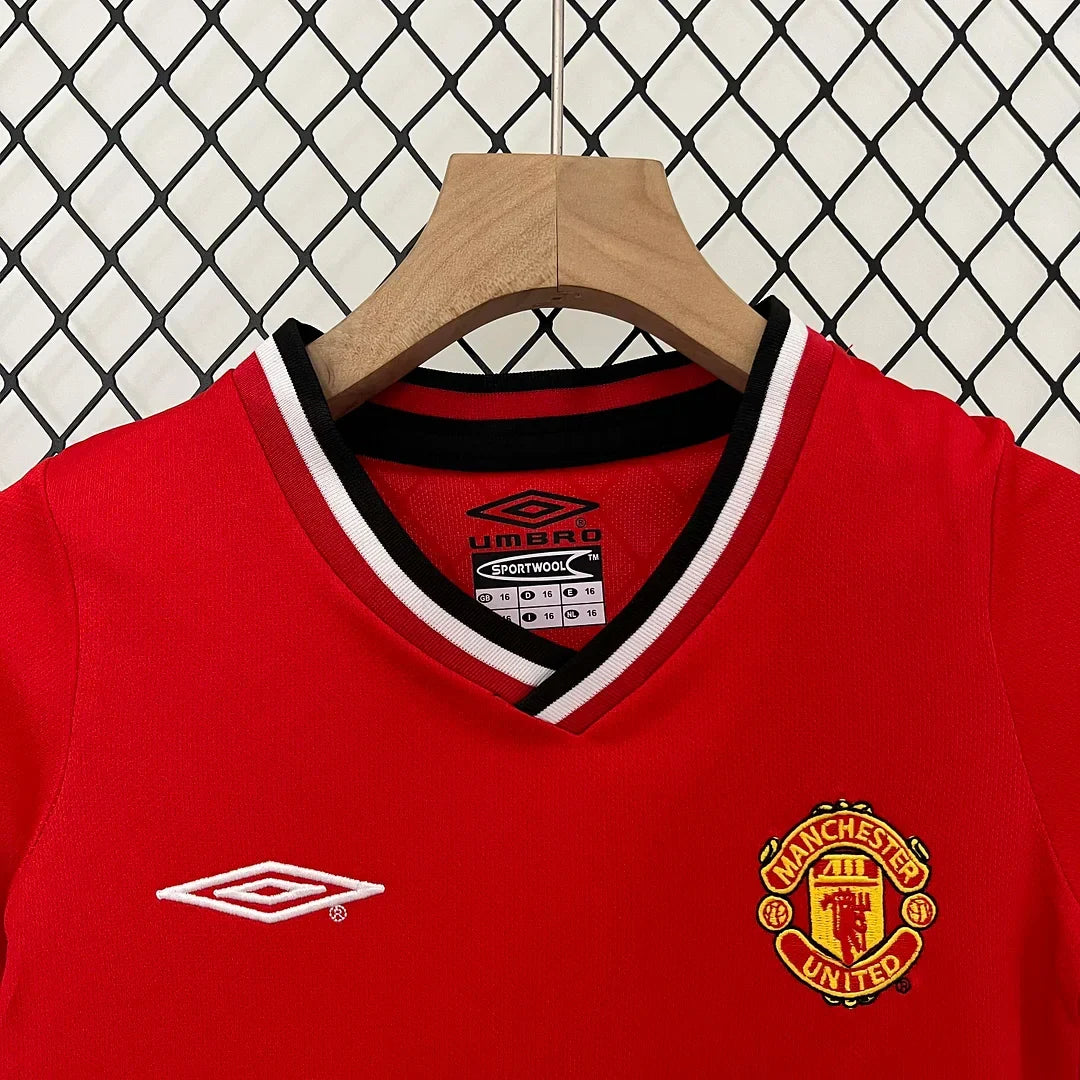2000/2002 Retro Manchester United Home Kids Size