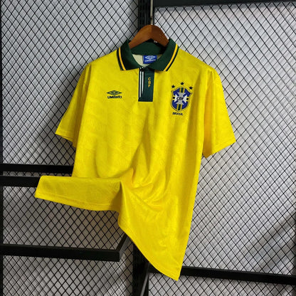 1991-1993 Retro Brazil Home Jersey