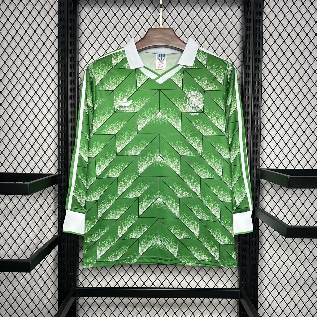 1990 Retro Germany Away Jersey Long Sleeve