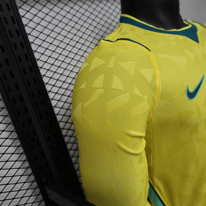 2026 Brazil Home World Cup Kit Long Sleeve Player Version