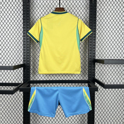 2026 Brazil Home World Cup Kit Kids Size