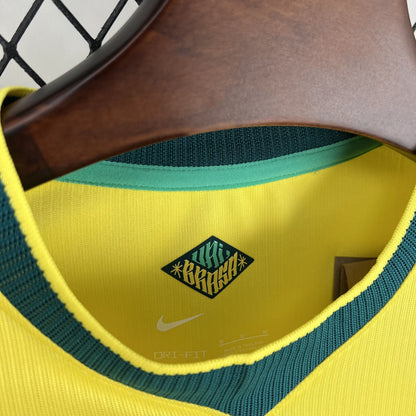 2026 Brazil Home World Cup Kit Long Sleeve Fan Version