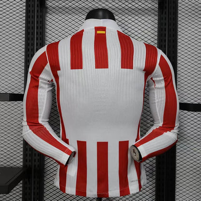 2025/2026 Atletico Madrid Home Long Sleeve