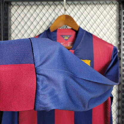 2014-2015 Retro Barcelona Home Jersey Long sleeve
