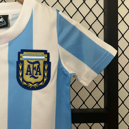 1986 Retro Argentina Home Kit Kids Size