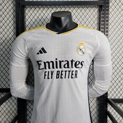 2023/2024 Real Madrid Home Kit Long Sleeve